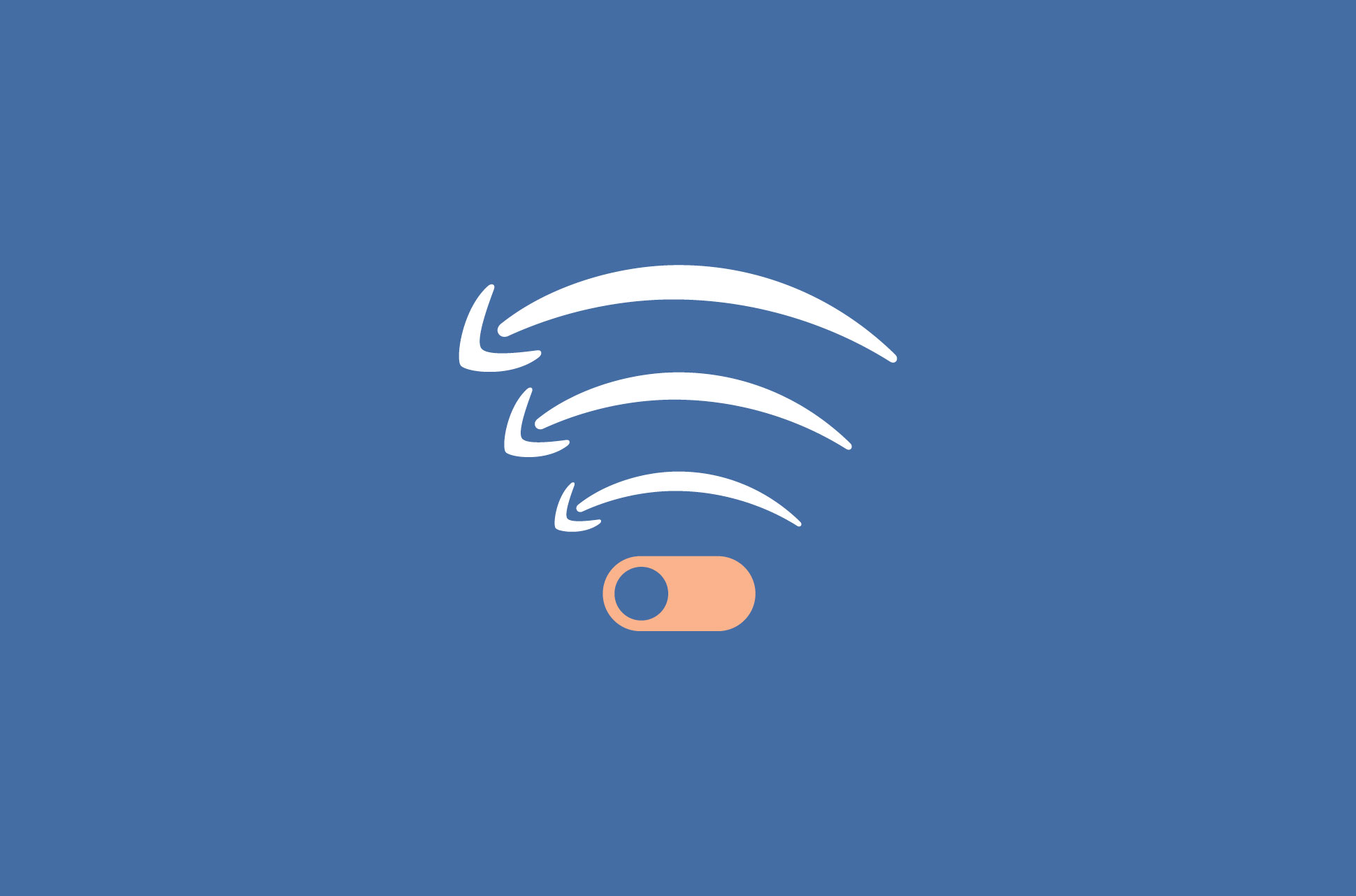 Amazon logo arrows pointing to toggle off.